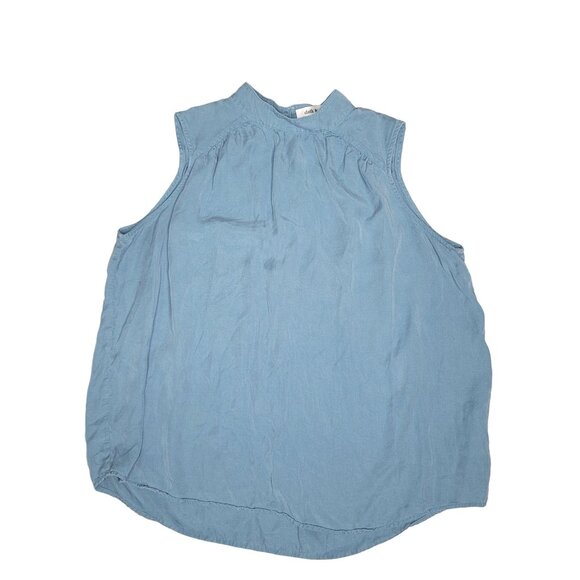 Cloth & Stone liana Blue Sleeveless Blouse Women's Casual Top Lyocell summer. sz - Picture 5 of 6